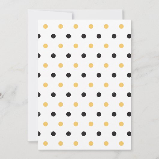 Erstgeburt Bienentag Hummelgengeschlecht neutral Einladung (Rückseite)