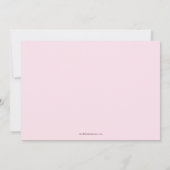 Erstgeburt Cupcake-Einladung Einladung (Rückseite)