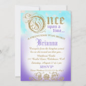 Erstgeburt einmal auf Zeit Prinzessin Lila 2 Einladung (Rückseite)