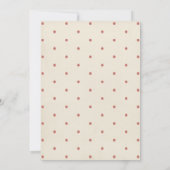 Erstgeburt Liebe Bug Baby Girl Einladung (Rückseite)