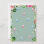 Erstgeburt Safari Animal Wild One Floral (Rückseite)