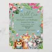 Erstgeburt Safari Animal Wild One Floral (Vorne/Hinten)