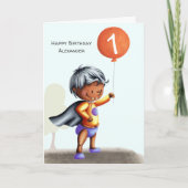 Erstgeburtenbaby im Diapers Age Personalisiert Karte (Vorderseite)