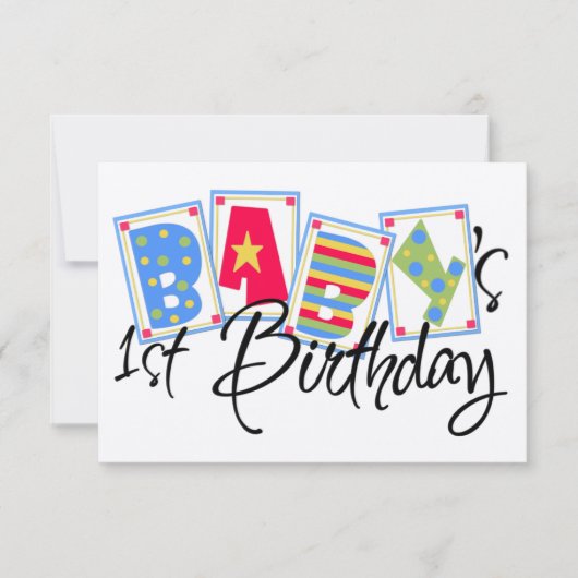 Erstgeburteneinladung für Baby Einladung (Vorderseite)