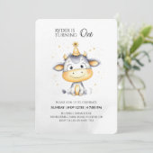 Erstgeburteneinladung von landwirtschaftlichen Nut Einladung (Stehend Vorderseite)