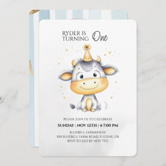 Erstgeburteneinladung von landwirtschaftlichen Nut Einladung (Vorne/Hinten)