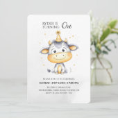 Erstgeburteneinladung von landwirtschaftlichen Nut Einladung (Stehend Vorderseite)