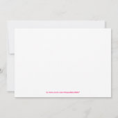 Erstgeburteneinladungen für Waldtiere Einladung (Rückseite)