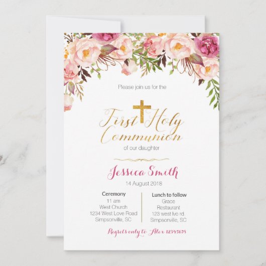 Erstgeburtenjunge Einladung (Vorderseite)