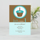 Erstgeburtenjunge Einladungen (Stehend Vorderseite)