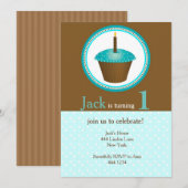 Erstgeburtenjunge Einladungen (Vorne/Hinten)