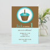 Erstgeburtenjunge Einladungen (Stehend Vorderseite)