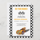 Erstgeburtenrennen für Jungen Einladung (Vorderseite)