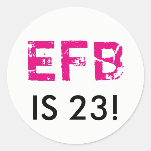 Erstgeburtenrundkleber Runder Aufkleber (Vorderseite)