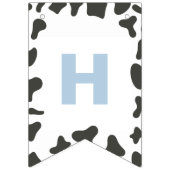 Erstgeburtsdatum Heilige Kuh Karierte Kuh drucken Wimpelkette (Zweite Fahne)