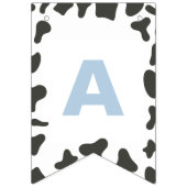 Erstgeburtsdatum Heilige Kuh Karierte Kuh drucken Wimpelkette (Dritte Fahne)