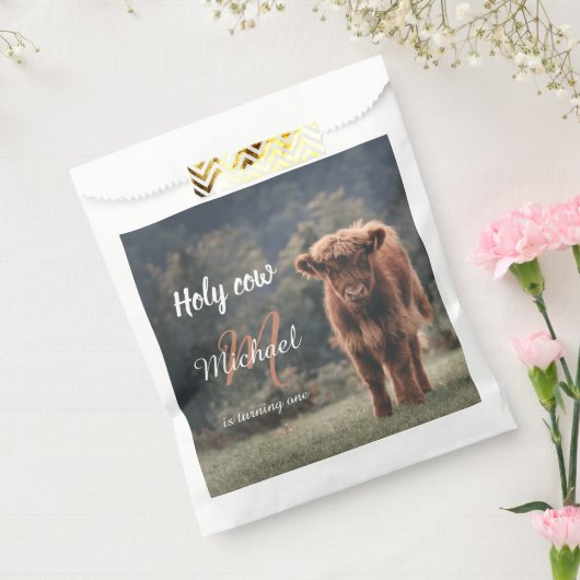 Erstgeburtsfeier des Hochlandkuhkalbs in Monogramm Geschenktütchen (Versiegelt)