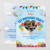 Erstgeburtskarte Einladung (Vorne/Hinten)