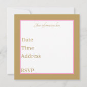 Erstgeburtskind Princess Elefant Einladung (Rückseite)