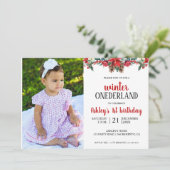 Erstgeburtskinder Einladung zum Winter ONEderland (Stehend Vorderseite)