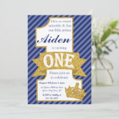 Erstgeburtstag Einladung mit Umschlägen (Stehend Vorderseite)