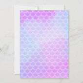 Erstgeburtstag Einladungen Meerjungfrau (Rückseite)