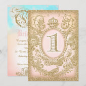 Erstgeburtstag einmal nach dem Traum Einladende Pr Einladung (Vorne/Hinten)