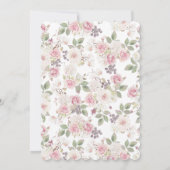 Erstgeburtstag Girl Hochtrainer Einladung (Rückseite)