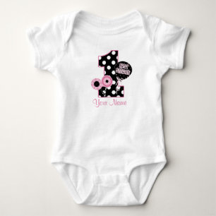 Erstgeburtstag Girls Pink Personalisiertes Shirt