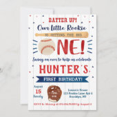 Erstgeburtstag im Baseball Einladung (Vorderseite)