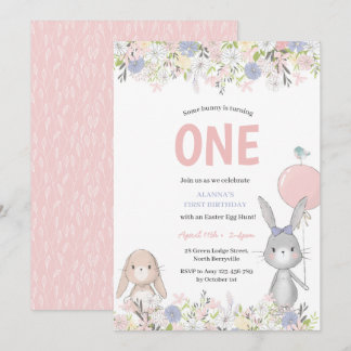 Erstgeburtstag Ostern Sonnige Einladung