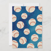 Erstgeburtstagseinladungen im Baseball Einladung (Rückseite)