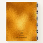 Erstgeschäft mit Gold Monogram Notizblock (Rückseite)