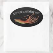 ersticken ovaler aufkleber (Tasche)