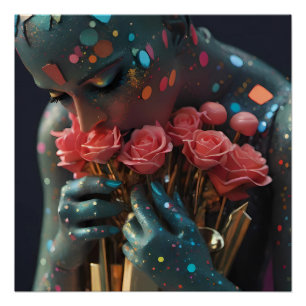 Erstickende, stammelnde Liebesgöttin - Ken Gage Ar Poster