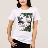 Erstickt vom Fortschritt Tri-Blend Shirt (Vorderseite)