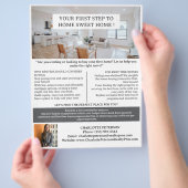 Erstkäufer oder Mieter Immobilien Flyer (Hand)