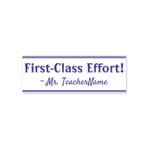 "erstklassige Anstrengungen!" Tutor-Feedback-Brief Permastempel