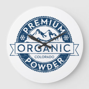 Erstklassige Bio Colorado-Pulver-Uhr Große Wanduhr