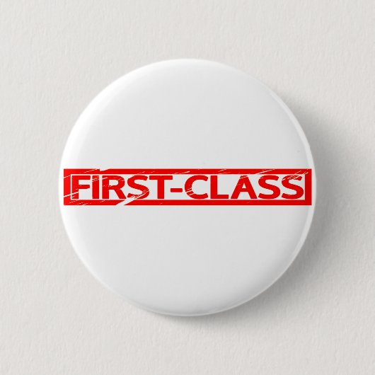 Erstklassige Briefmarke Button (Vorderseite)