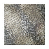 ERSTKLASSIGE CROC LEDERNE BESCHAFFENHEIT FLIESE (Vorderseite)