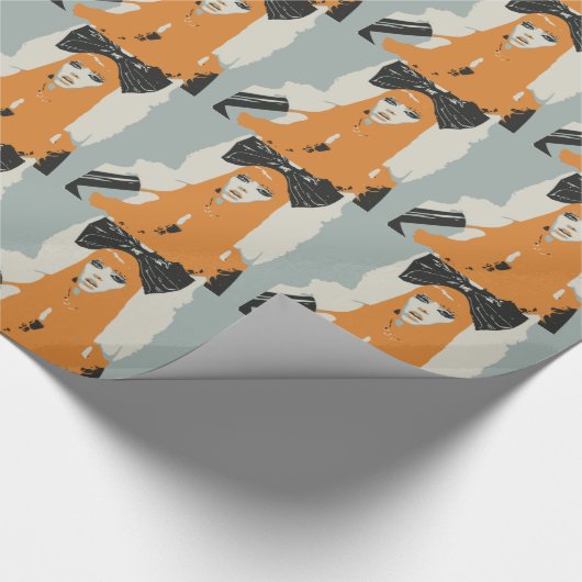 Erstklassige Hautecouture Geschenkpapier (Ecke)