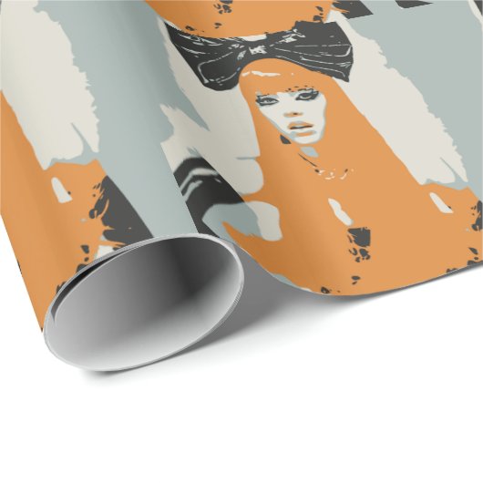 Erstklassige Hautecouture Geschenkpapier (Rolleneckpunkt)