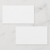 Erstklassige LeinenVisitenkarte Visitenkarte (Vorne/Hinten)