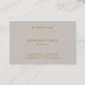 Erstklassige moderne elegante Farbeinfache Visitenkarte (Rückseite)