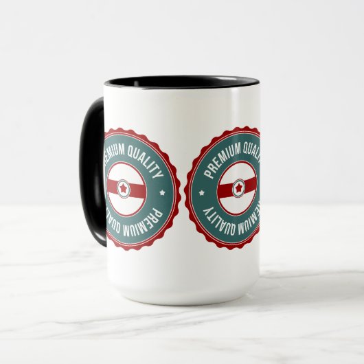 Erstklassige Qualität Tasse (Vorderseite Links)