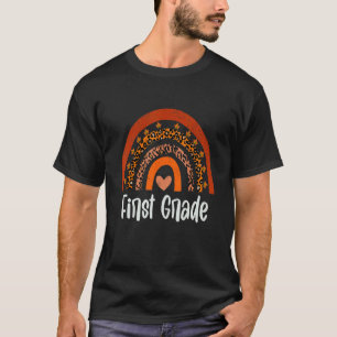 Erstklassige Regenbogenmädchen Jungen Lehrer Team T-Shirt
