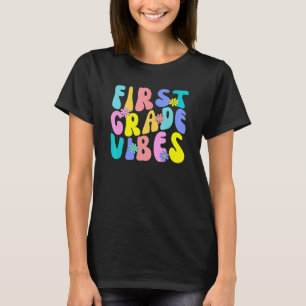 Erstklassige Stimmung Erster Tag Lehrer Schüler V T-Shirt