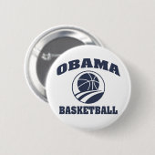 Erstklassiger Basketballknopf Obama Button (Vorne & Hinten)