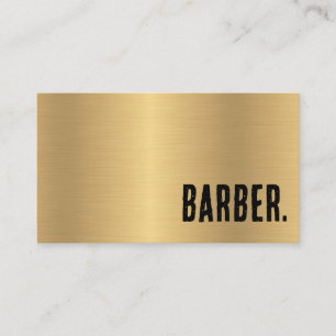 Erstklassiger Faux-Gold-Barbier Visitenkarte
